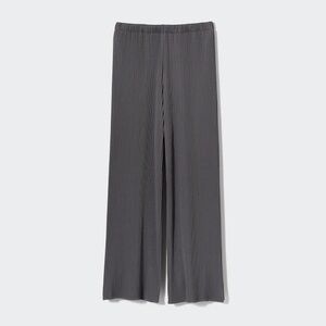 Uniqlo Gray Pleated straight Wide-Leg Pants size small women